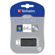 PENDRIVE RETRAIBILE VERBATIM STORE N GO 64 GB PINSTRIPE