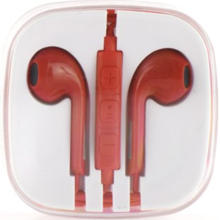 CUFFIE STEREO JACK 3,5MM NUOVO BOX ROSSE