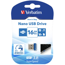 PEN DRIVE 16GB VERBATIM NANO USB DRIVE 3.0 STORE N STAY