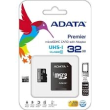 MICRO SD 32 GB + ADATTATORE A-DATA UHS-1 CLASSE 10