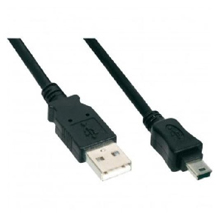 CAVO USB MINI USB 5 PIN 1,8 MT NERO