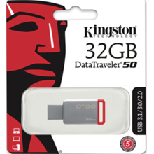PENDRIVE 32GB KINGSTONE DT50 3.1 - USB 3.0