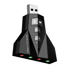 SCHEDA AUDIO ESTERNA USB ADATTATORE 3D VIRTUAL 7.1 PC E COMPUTER