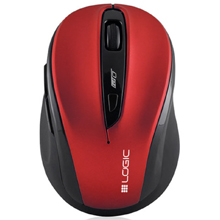 LOGIC MOUSE OTTICO WIRELESS LM-25 ROSSO