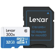 LEXAR 32GB MICROSDHC UHS-I 32GB CLASSE 10 300X