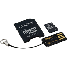 KIT MICRO SD 32 GB + ADATTATORE SD + LETTORE USB