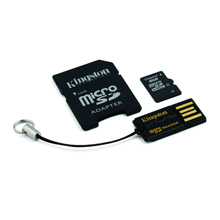 KIT MICRO SD 8 GB + ADATTATORE SD + LETTORE USB