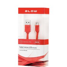CAVO USB - MICRO USB FLAT IN BLISTER ROSSO