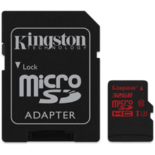 MICRO SD 32 GB KINGSTON CON ADATTATORE UHS-I HIGH SPEED