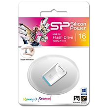 PENDRIVE SILICON POWER TOUCH T06 16GB USB 2.0 BIANCA