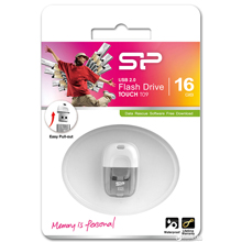 PENDRIVE SILICON POWER TOUCH T09 16 GB USB 2.0 BIANCA