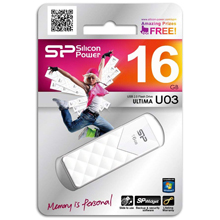 SILICON POWER ULTIMA U03 16GB USB 2.0 TYPE-A BIANCA
