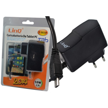 CARICABATTERIE PER TABLET CONNETTORE MICRO USB 10W 2A