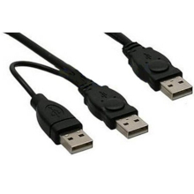 CAVO USB 2.0 DA USB MASCHIO A 2 USB MASCHIO 50CM