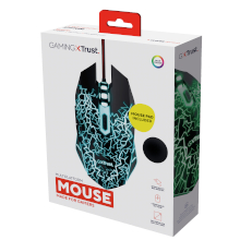 MOUSE USB GAMING LED TRUST + TAPPETINO NERO