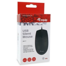 MOUSE EQUIP SILENZIOSO 3D USB 1200DPI NERO
