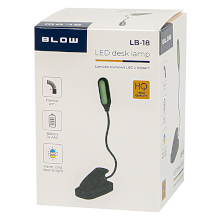 LAMPADA DA TAVOLO A LED CON CLIP LB-18 NERA