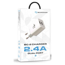 CARICABATTERIA FAST CHARGE BC-2 2 X USB 2.4A BIANCO
