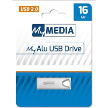 PENDRIVE MY MEDIA 16GB 2.0 ARGENTO IN METALLO