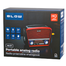 RADIO ANALOGICA PORTATILE AM/FM BLUETOOTH RA17 ROSSA CON PANNELLO SOLARE