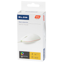 MOUSE OTTICO USB CON RETROILLUMINAZIONE RGB MP-60 1.5M BIANCO