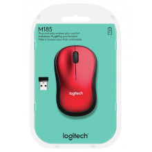 MOUSE WIRELESS M185 ROSSO LOGITECH