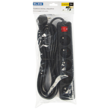 MULTIPRESA  PR-370WSP CON MESSA A TERRA 5 PRESE CON CAVO 2M NERA