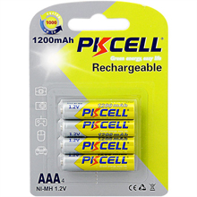 BATTERIA PKCELL RICARICABILE MINI STILO AAA 1200 MAH - BLISTER 4 PEZZI