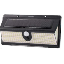 FARETTO SOLARE 190 LED CON SENSORE DI MOVIMENTO LUCE FREDDA