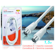 CAVO ANTENNA TV MASCHIO/FEMMINA 1.5M IN BLISTER