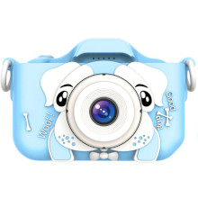 FOTOCAMERA DIGITALE PER BAMBINI BLU MODELLO X5 DOG