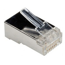 PLUG DI RETE RJ45 FTP CAT5 SCHERMATO CONFEZIONE DA 50 PEZZI