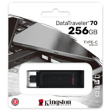 PENDRIVE KINGSTON TYPE-C 3.2 256 GB BLACK