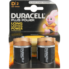 BATTERIE DURACELL PLUS POWER BOOST TORCIA D 150% BL2