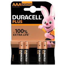 BATTERIE DURACELL PLUS AAA 100% BL4