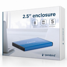 BOX ESTERNO USB 3.0 2.5 ALLUMINIO BLU SCURO