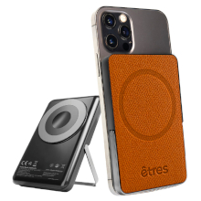 POWER BANK MAGNETICO 5000MAH + WALLET MARRONE