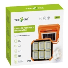 FARO LED PORTATILE CON RICARICA TYPE-C + SOLARE E MANICO FR4327