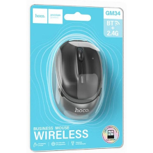 MOUSE WIRELESS/BLUETOOTH HOCO GM34 2.4G 1600DPI GRIGIO-NERO