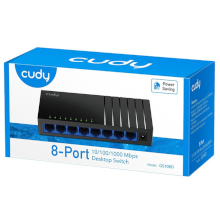 SWITCH DI RETE UNMANAGED CUDY GS108D 8 PORTE GIGBAIT