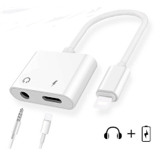 ADATTATORE DA LIGHTNING A LIGHTNING + JACK 3.5MM