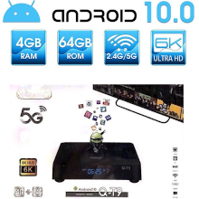 BOX TV ANDOWL Q-T9 ANDROID 10 64GB + 4GB 5G 6K