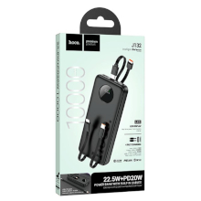 POWER BANK HOCO J132 10000MAH 22.5W + PD20W CON 3 CAVI NERO