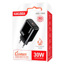 CARICABATTERIA TYPE-C KSC-1659 PD 30W NERO