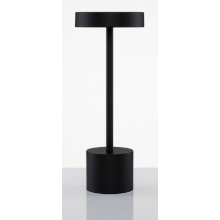 LAMPADA LED TOUCH RICARICABILE NERA 34X8CM