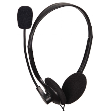CUFFIE STEREO CON CONTROLLO VOLUME JACK 3.5MM NERE