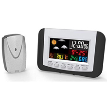 STAZIONE METEO CON LCD A COLORI - SENSORE ESTERNO WIRELESS