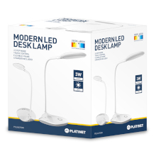 LAMPADA DA TAVOLO FLESSIBILE 3W BIANCA