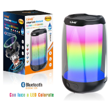 ALTOPARLANTE BLUETOOTH 5W CON LUCI LED RGB IMPERMEABILE