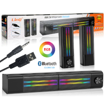 ALTOPARLANTE BLUETOOTH 2 IN 1 USB + JACK 3.5MM CON LUCI LED